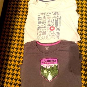 2- XL Columbia T-Shirts